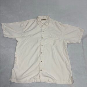 Tommy Bahama Men's Beige Short Sleeve Shirt